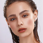 Sterling Silver 925 Moissanite Star Tassel Drop Earrings