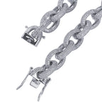 Micro Paved AAA Cubic Zirconia Cuban Link Chain Bracelet