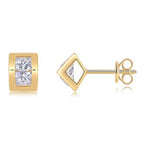 Sterling Silver 925 4mm Moissanite Stud Earrings