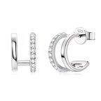 925 Sterling Silver Moissanite Earrings