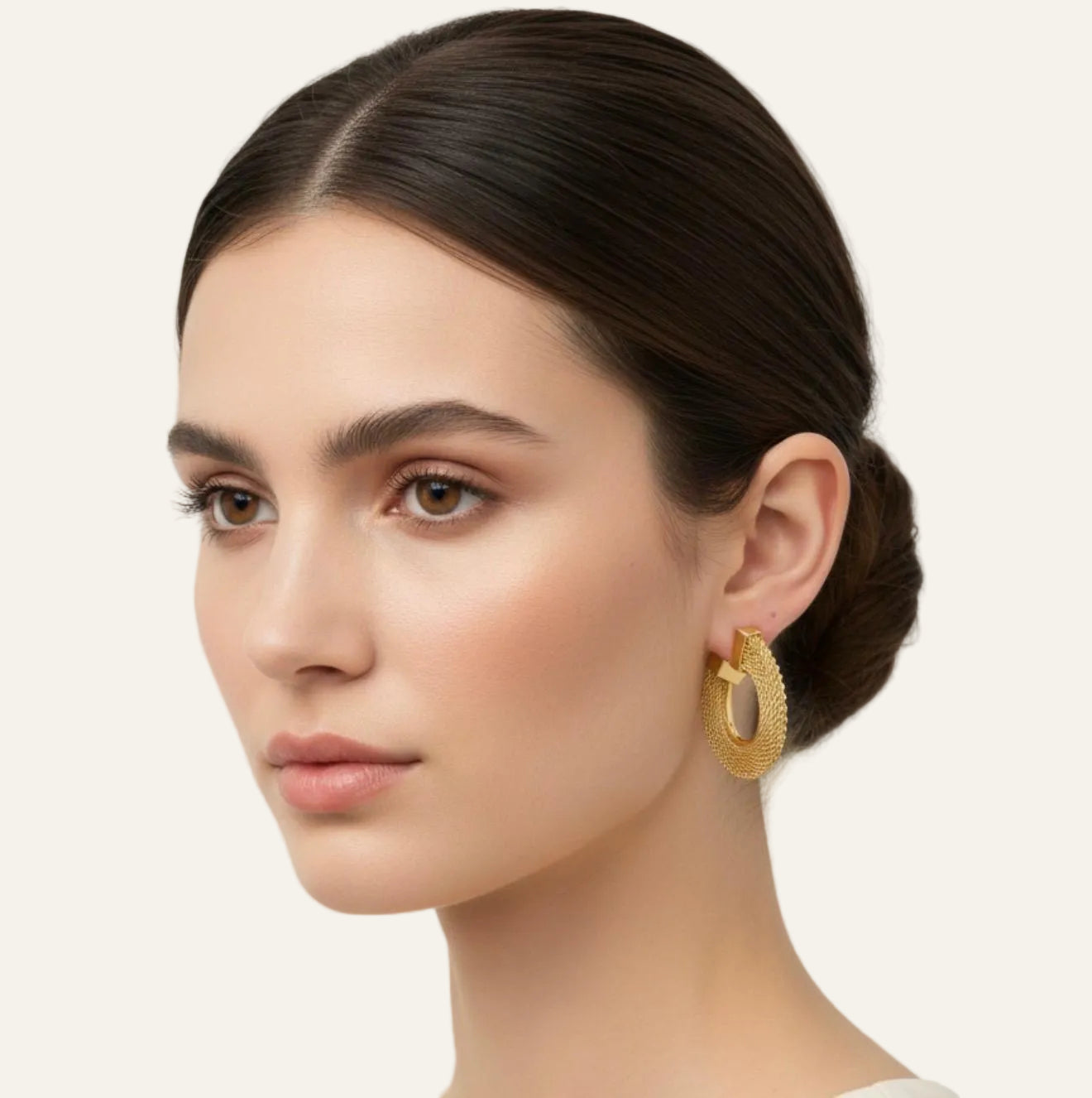 Textured Hoop Earrings