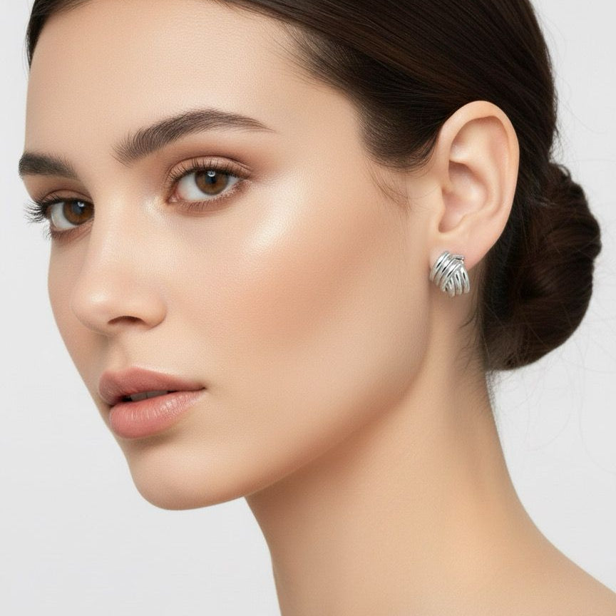 Multi-Band Hoop Earrings
