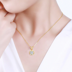 925 Sterling Silver Pendant Moissanite Necklace