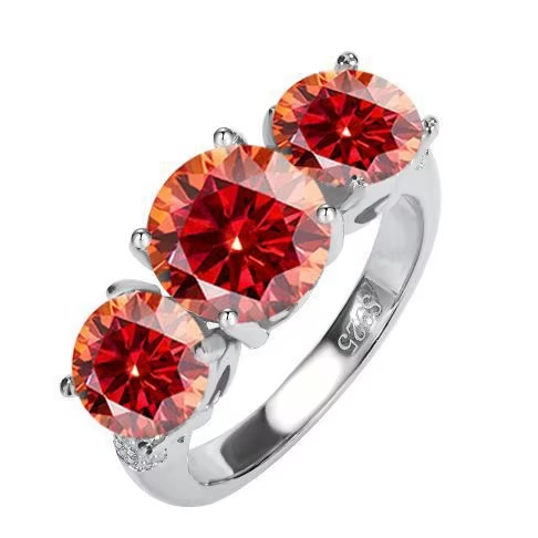 925 Sterling Silver Moissanite Ring