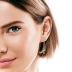 925 Sterling Silver Moissanite Star Drop Earrings