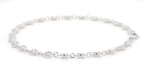 2.02 cttw 14k White Gold Round Halo Tennis Bracelet