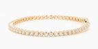 3.05 cttw 14k Yellow Gold Round Luxe Tennis Bracelet