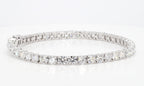 10.12 cttw 14k White Gold Round Classic Tennis Bracelet