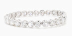 14.98 cttw 14k White Gold Round Luxe Tennis Bracelet