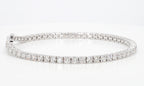 5.07 cttw 14k White Gold Round Classic Tennis Bracelet