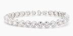 12.11 cttw 14k White Gold Round Luxe Tennis Bracelet