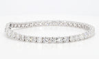 8.80 cttw 14k White Gold Round Classic Tennis Bracelet