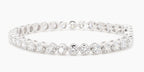 8.05 cttw 14k White Gold Round Luxe Tennis Bracelet