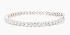 5.05 cttw 14k White Gold Round Luxe Tennis Bracelet