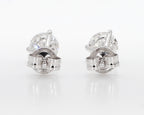 1.00 cttw 14k White Gold Round 3 Prong Martini Studs
