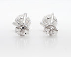 2.00 cttw 14k White Gold Round 3 Prong Martini Studs