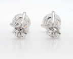 3.00 cttw 14k White Gold Round 3 Prong Martini Studs