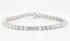 10.12 cttw 14k White Gold Round Classic Tennis Bracelet
