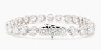 14.98 cttw 14k White Gold Round Luxe Tennis Bracelet