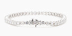 5.05 cttw 14k White Gold Round Luxe Tennis Bracelet