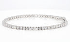 3.10 cttw 14k White Gold Round Classic Tennis Bracelet