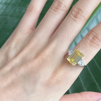 925 Sterling Silver Carbon Diamond Sparkling Zircon Wedding Rings