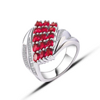 925 Sterling Silver Emerald Ring