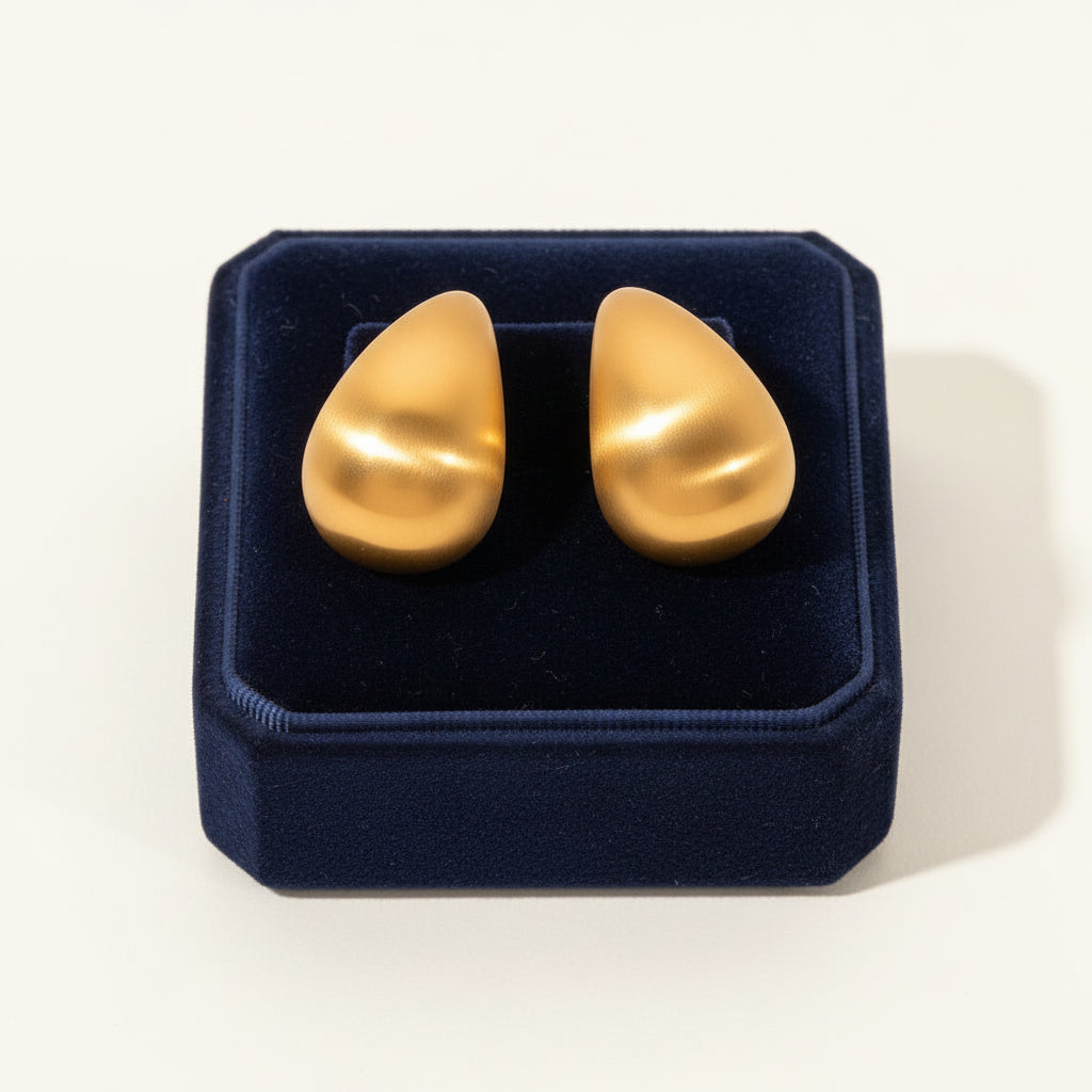 18K Gold Plated Stud Earrings | Lifetime Warranty