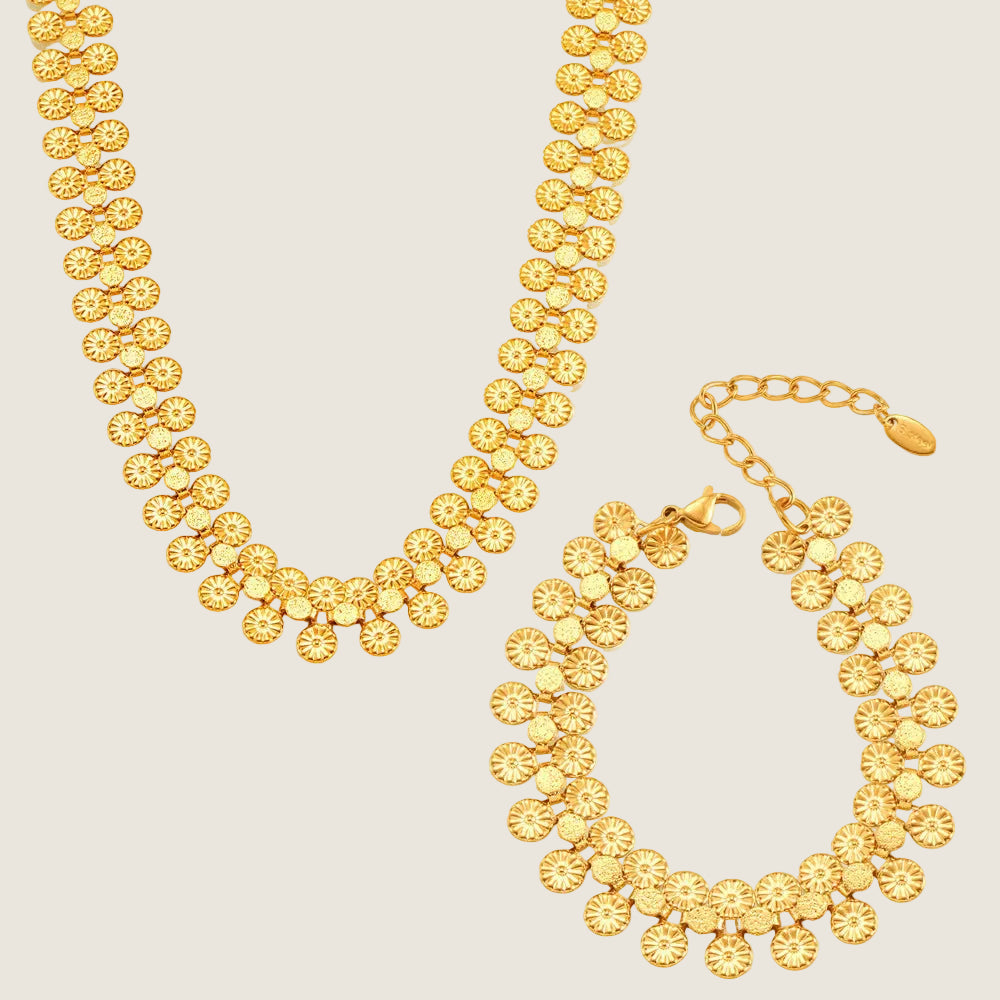 lutche-minimalist-necklace-bracelet-disc-set