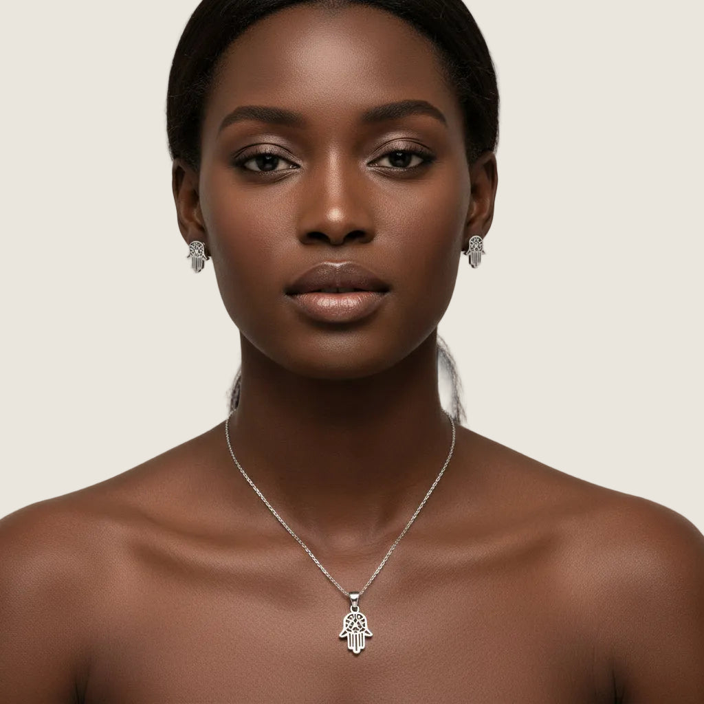 lutche-minimalist-necklace-earrings-hamsa-set