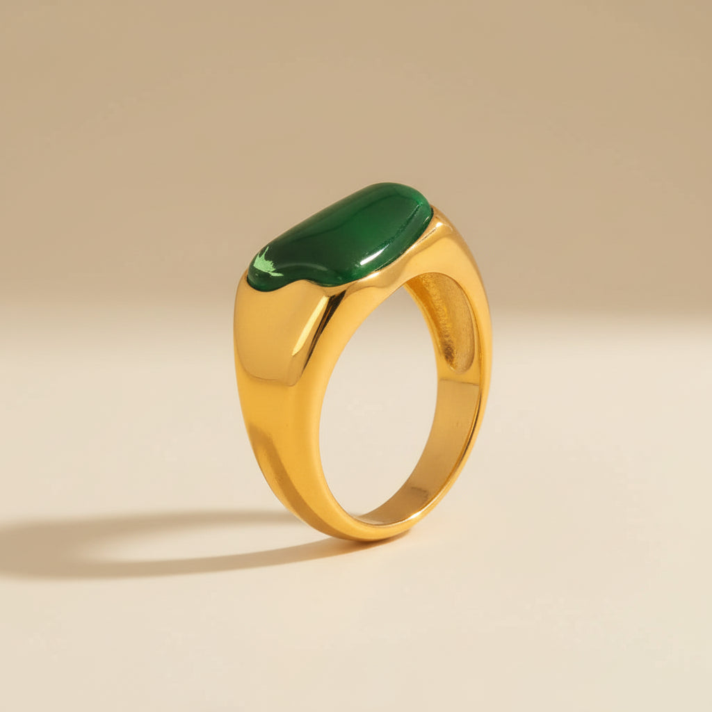lutche-minimalist-ring-green-solid