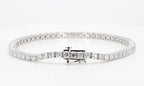 5.07 cttw 14k White Gold Round Classic Tennis Bracelet