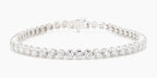 5.05 cttw 14k White Gold Round Luxe Tennis Bracelet