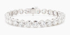 14.98 cttw 14k White Gold Round Luxe Tennis Bracelet