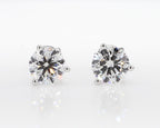 2.00 cttw 14k White Gold Round 3 Prong Martini Studs