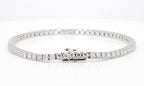 3.10 cttw 14k White Gold Round Classic Tennis Bracelet