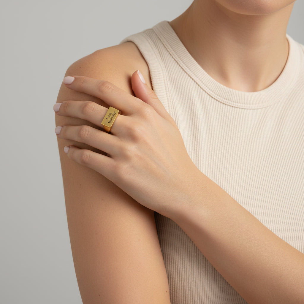 I Am Worthy Adjustable Ring - Lutche