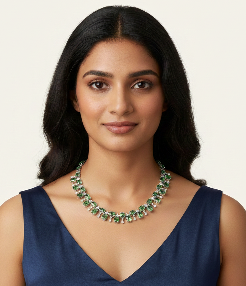 Green Tourmaline Vintage Choker