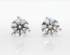 3.00 cttw 14k White Gold Round 3 Prong Martini Studs