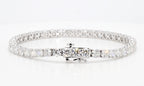 8.80 cttw 14k White Gold Round Classic Tennis Bracelet