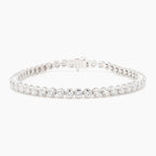 5.05 cttw 14k White Gold Round Luxe Tennis Bracelet