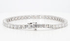 10.12 cttw 14k White Gold Round Classic Tennis Bracelet