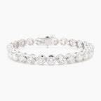 14.98 cttw 14k White Gold Round Luxe Tennis Bracelet