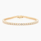 3.05 cttw 14k Yellow Gold Round Luxe Tennis Bracelet