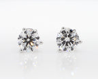 4.00 cttw 14k White Gold Round 3 Prong Martini Studs