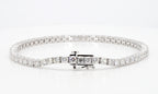5.07 cttw 14k White Gold Round Classic Tennis Bracelet